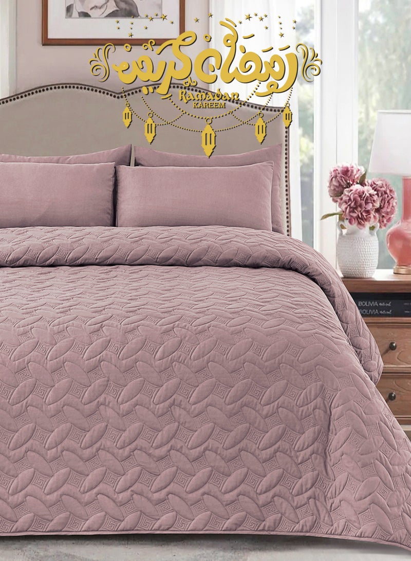 سيد المنسوجات المنزلية مفرش المضغوط مفرد من مايكروفايبر، يناسب سرير بحجم 120 × 200 سم، 3 قطع، سلسلة إلميرا - Image 1